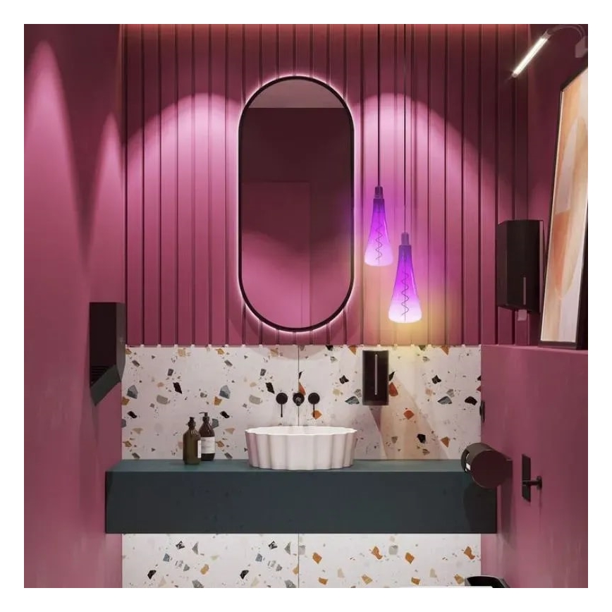 Lâmpada FILAMENTO LED SHAPE T110 E27/5W/230V 1800MK roxo