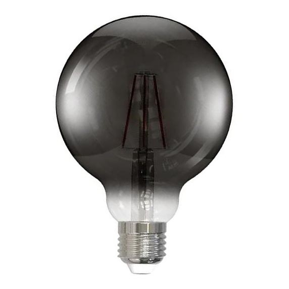 Lâmpada FILAMENTO LED SMOKE G95 E27/4W/230V 2000K
