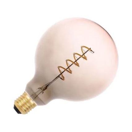 Lâmpada FILAMENTO LED SPIRAL G125 E27/4W/230V 2000K cinzento/rosa
