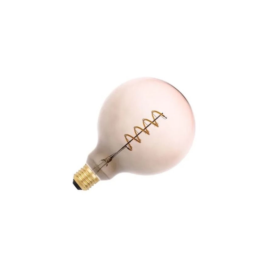 Lâmpada FILAMENTO LED SPIRAL G125 E27/4W/230V 2000K cinzento/rosa