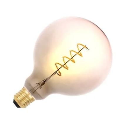 Lâmpada FILAMENTO LED SPIRAL G125 E27/4W/230V 2000K cinzento/rosa