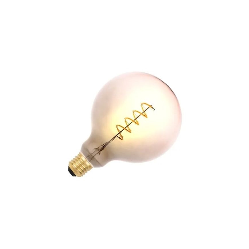 Lâmpada FILAMENTO LED SPIRAL G125 E27/4W/230V 2000K cinzento/rosa