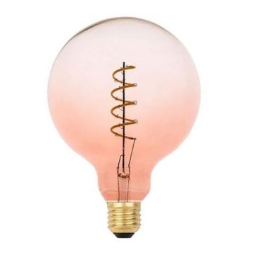Lâmpada FILAMENTO LED SPIRAL G125 E27/4W/230V 2000K rosa