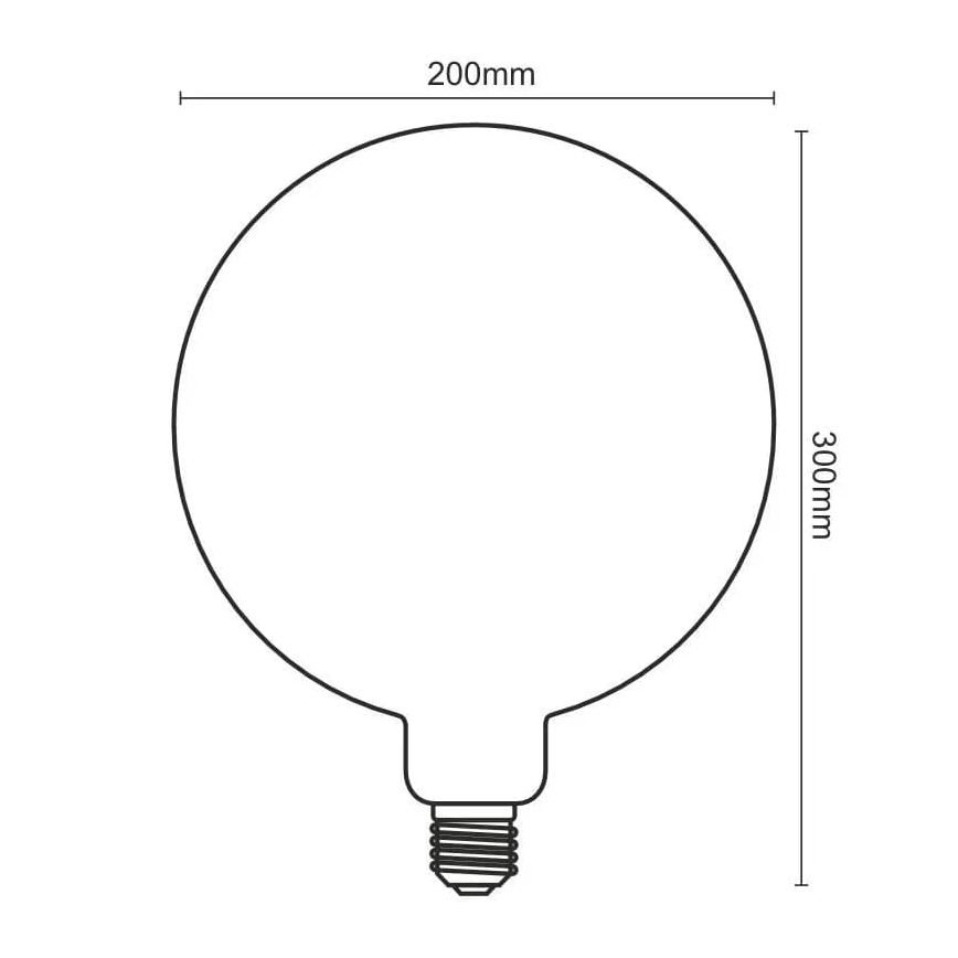 Lâmpada FILAMENTO LED  SPIRAL VINTAGE G200 E27/4W/230V 2000K