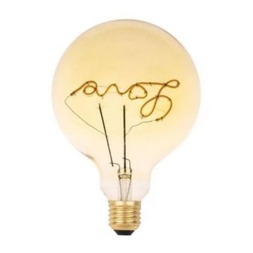 Lâmpada FILAMENTO LED VINTAGE LOVE G125 E27/2W/230V 2000K