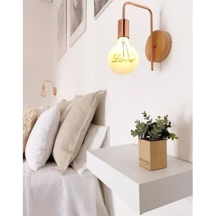 Lâmpada FILAMENTO LED VINTAGE LOVE G125 E27/2W/230V 2000K