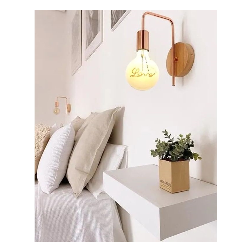 Lâmpada FILAMENTO LED VINTAGE LOVE G125 E27/2W/230V 2000K