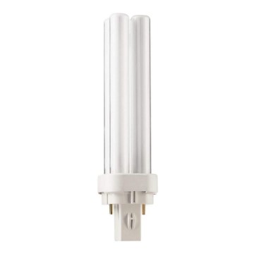 Lâmpada fluorescente economizadora de energia Philips MASTER G24D-2/18W/230V 3000K
