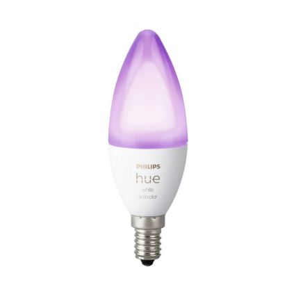 Lâmpada fosca LED Philips Hue WHITE AND COLOR AMBIANCE B39 E14/5,3W/230V 2200K - 6500K
