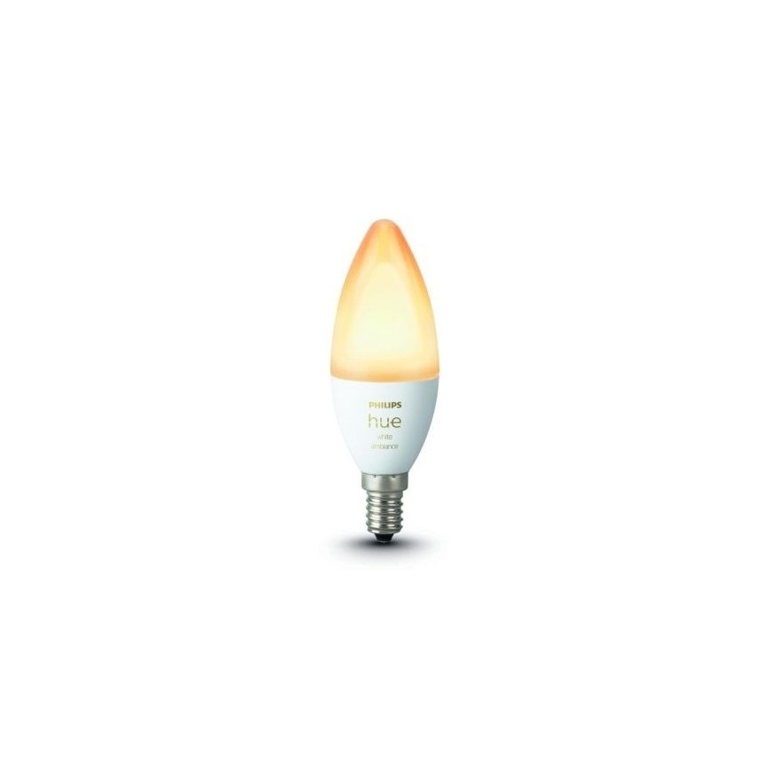Lâmpada fosca LED Philips Hue WHITE AMBIANCE B39 E14/5,2W/230V 2200K - 6500K