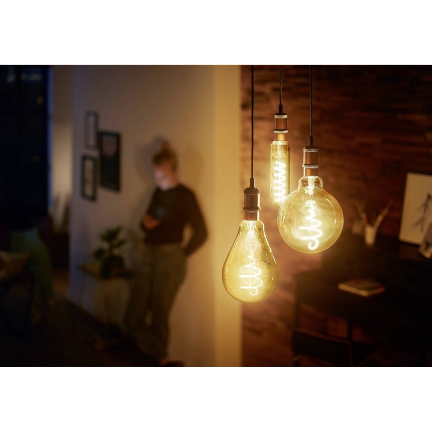 Lâmpada fosca LED VINTAGE Philips T65 E27/6,5W/230V 2000K