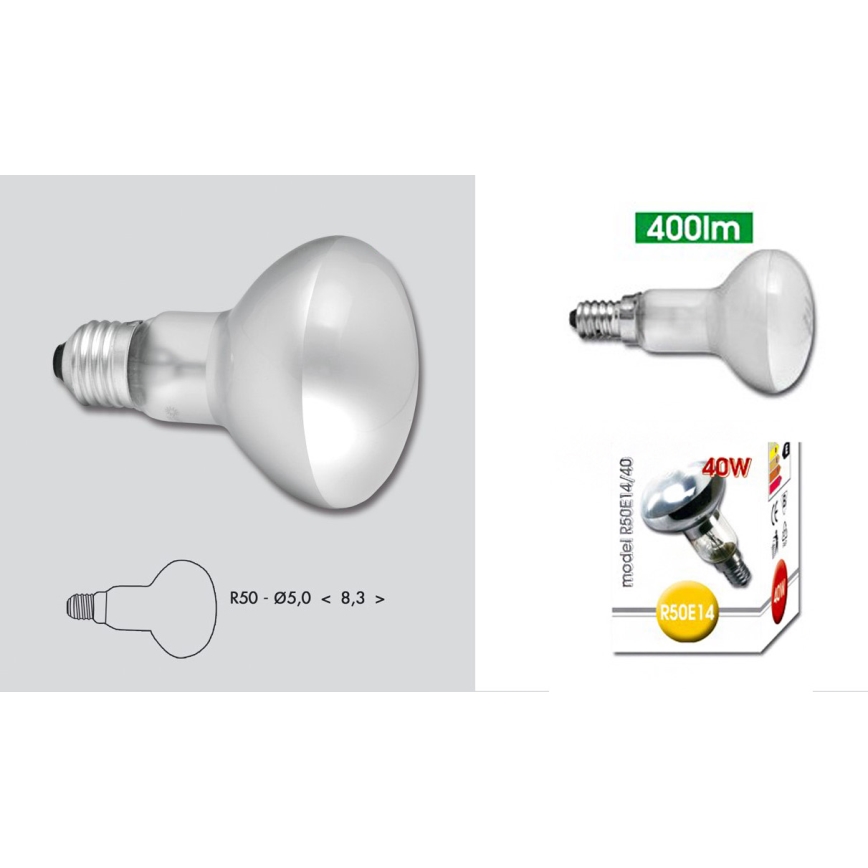 Lâmpada industrial E14/40W/230V