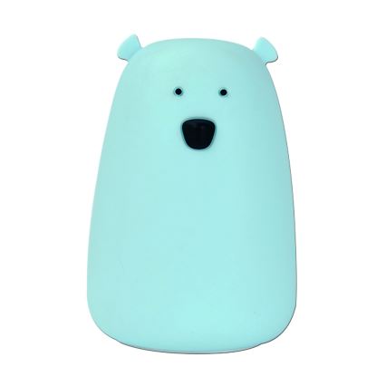 Luminária Infantil de Toque LED RGB URSO LED/0,8W/5V azul