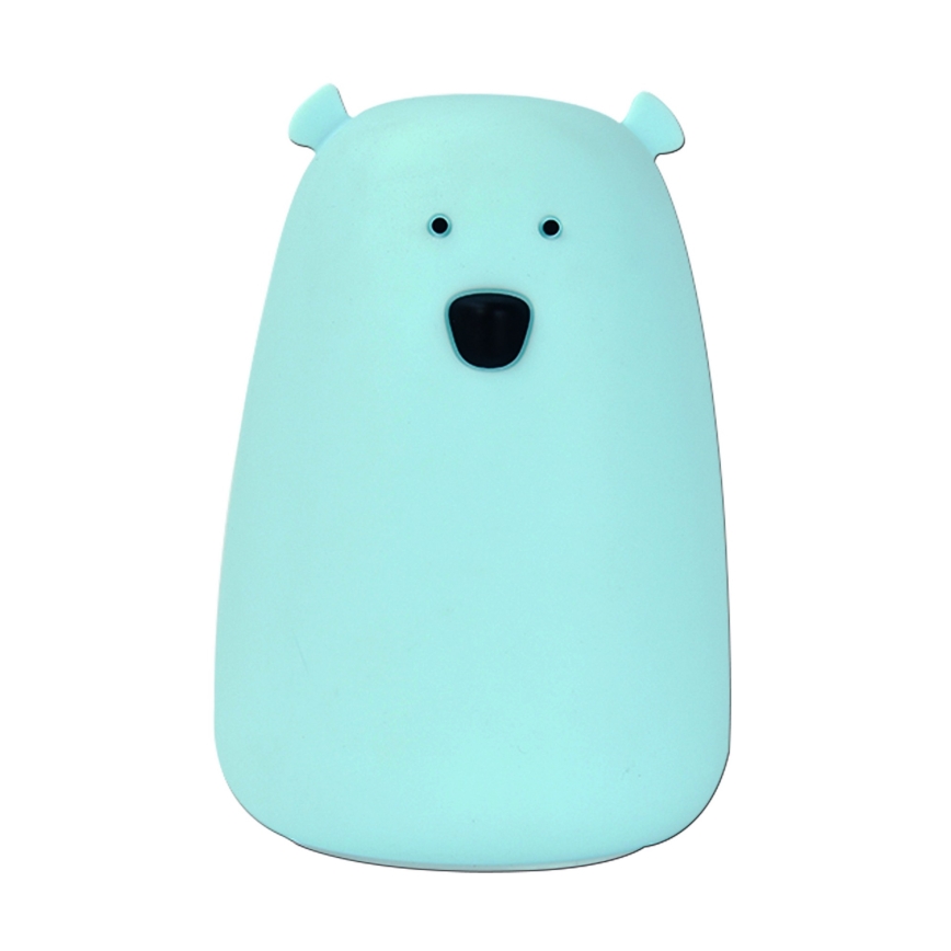 Luminária Infantil de Toque LED RGB URSO LED/0,8W/5V azul