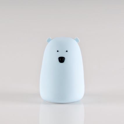 Luminária Infantil de Toque LED RGB URSO LED/0,8W/5V azul