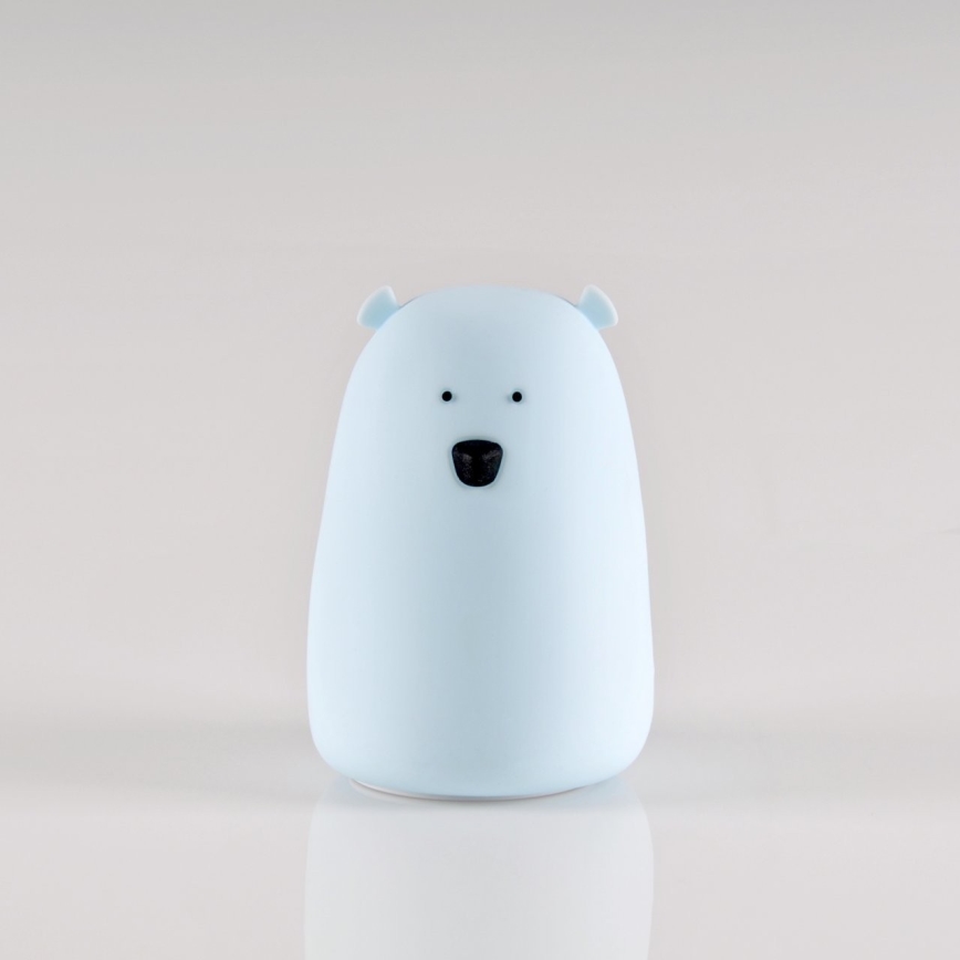 Luminária Infantil de Toque LED RGB URSO LED/0,8W/5V azul