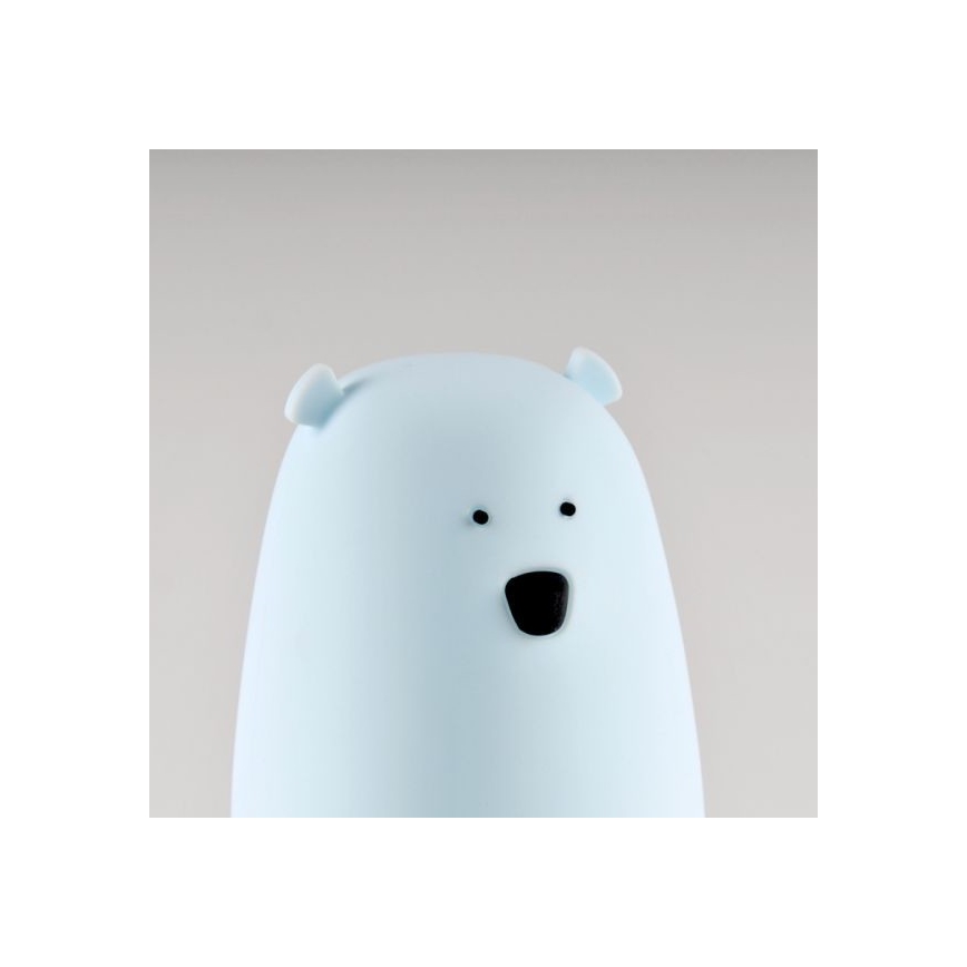 Luminária Infantil de Toque LED RGB URSO LED/0,8W/5V azul