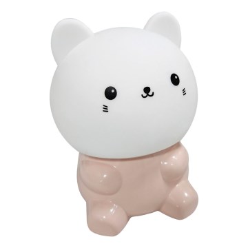 Lâmpada infantil tátil LED RGBW LED/1W/5V USB 1200 mAh gato