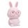 Lâmpada infantil tátil LED RGBW regulável FLORKA LED/1W/5V USB 1200 mAh coelhinho rosa