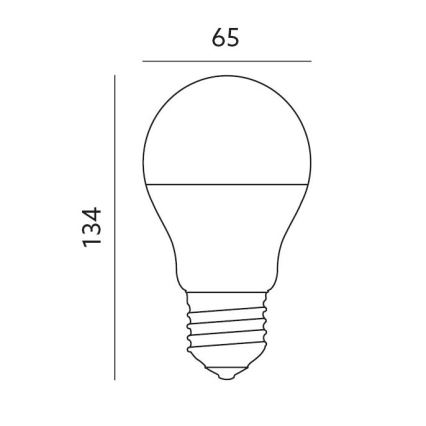 Lâmpada inteligente LED RGB com regulação E27/14W/230V 2700-6500K Wi-Fi Tuya