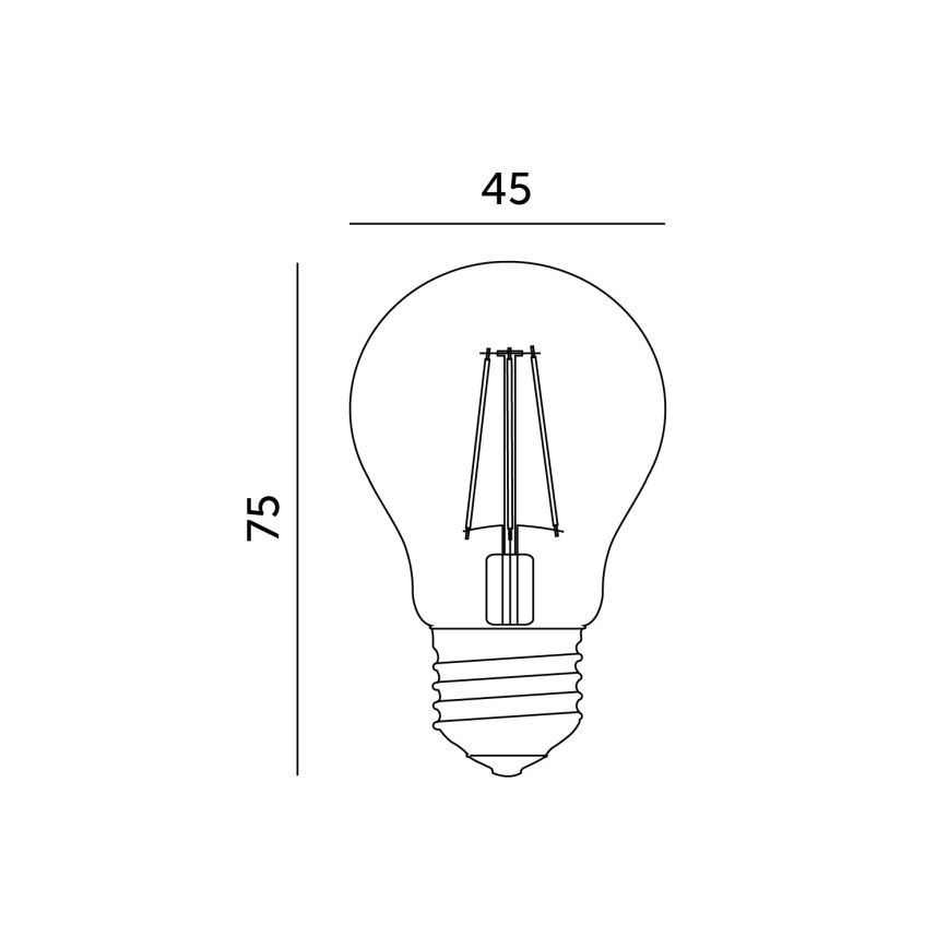 Lâmpada LED 1xE27/1,3W/230V 3000K