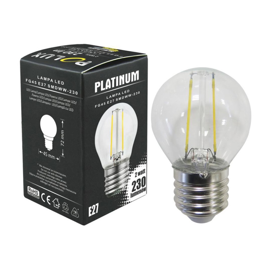 Lâmpada LED 1xE27/2,5W/230V 3000K