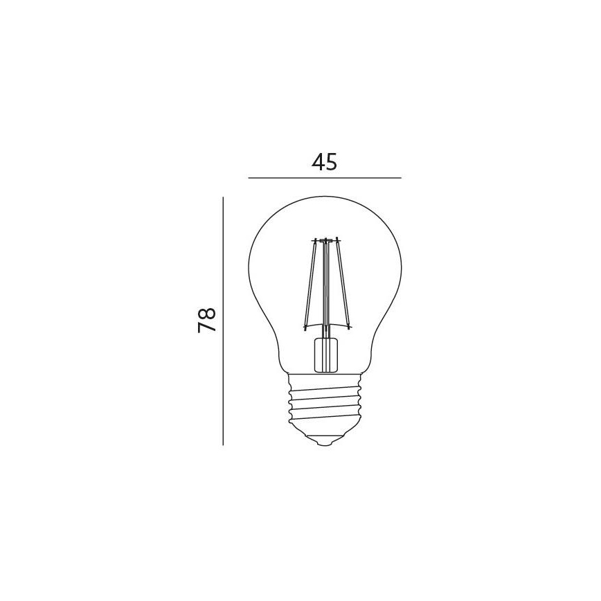 Lâmpada LED 1xE27/4W/230V 3000K
