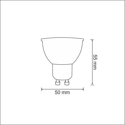 Lâmpada LED 1xGU10/3,5W/230V 3000K