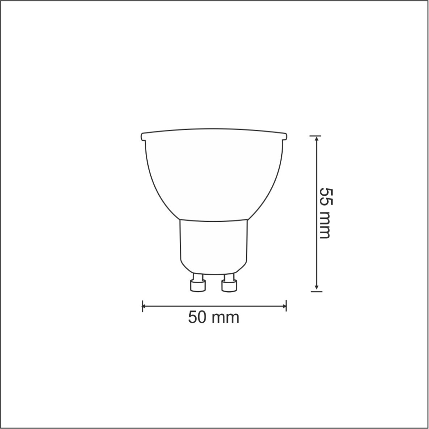 Lâmpada LED 1xGU10/3,5W/230V 3000K