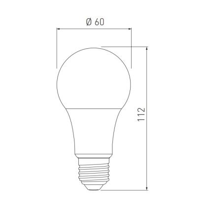 Lâmpada LED A60 E27/10W/230V 3000/4000/6400K