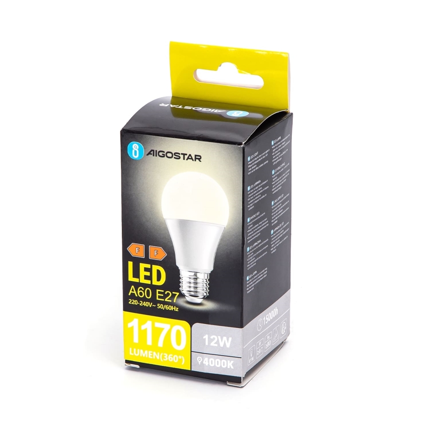 Lâmpada LED A60 E27/12W/230V 4000K - Aigostar