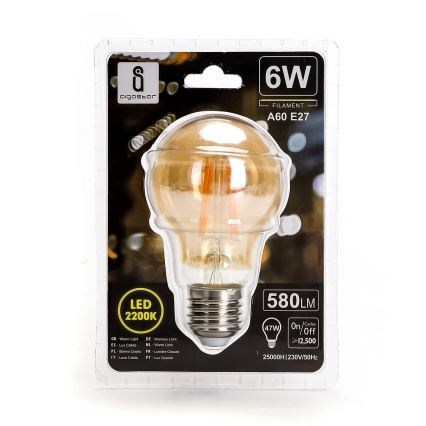 Lâmpada LED A60 E27/6W/230V 2200K - Aigostar