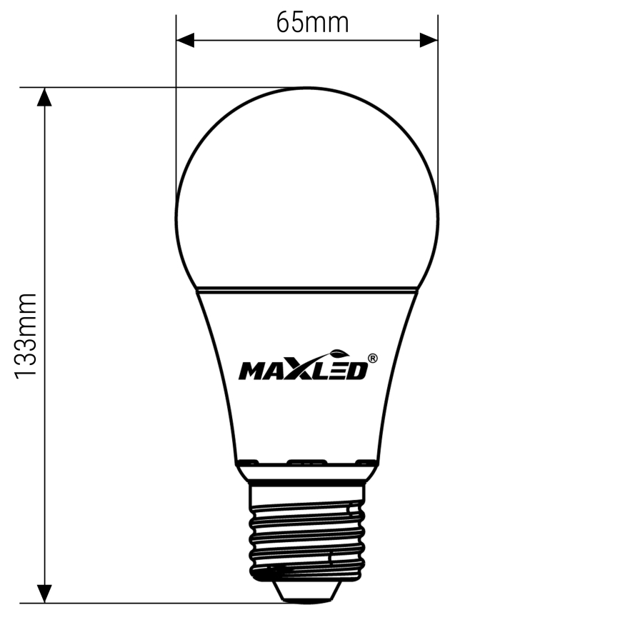 Lâmpada LED A65 E27/15W/230V 4000K