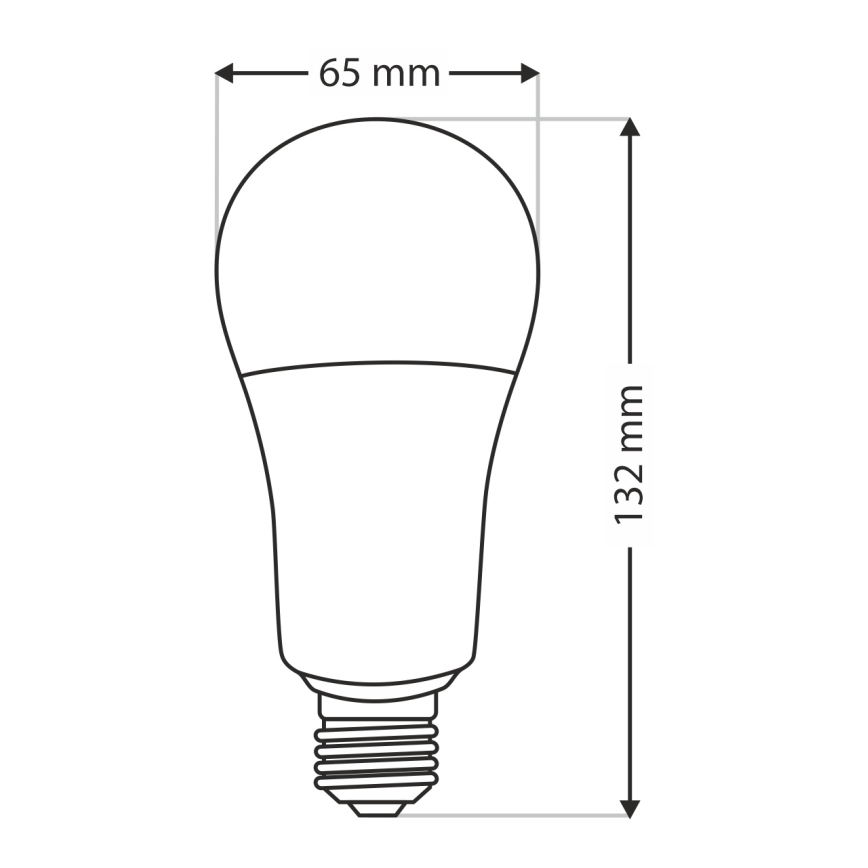 Lâmpada LED A65 E27/18W/230V 4200K