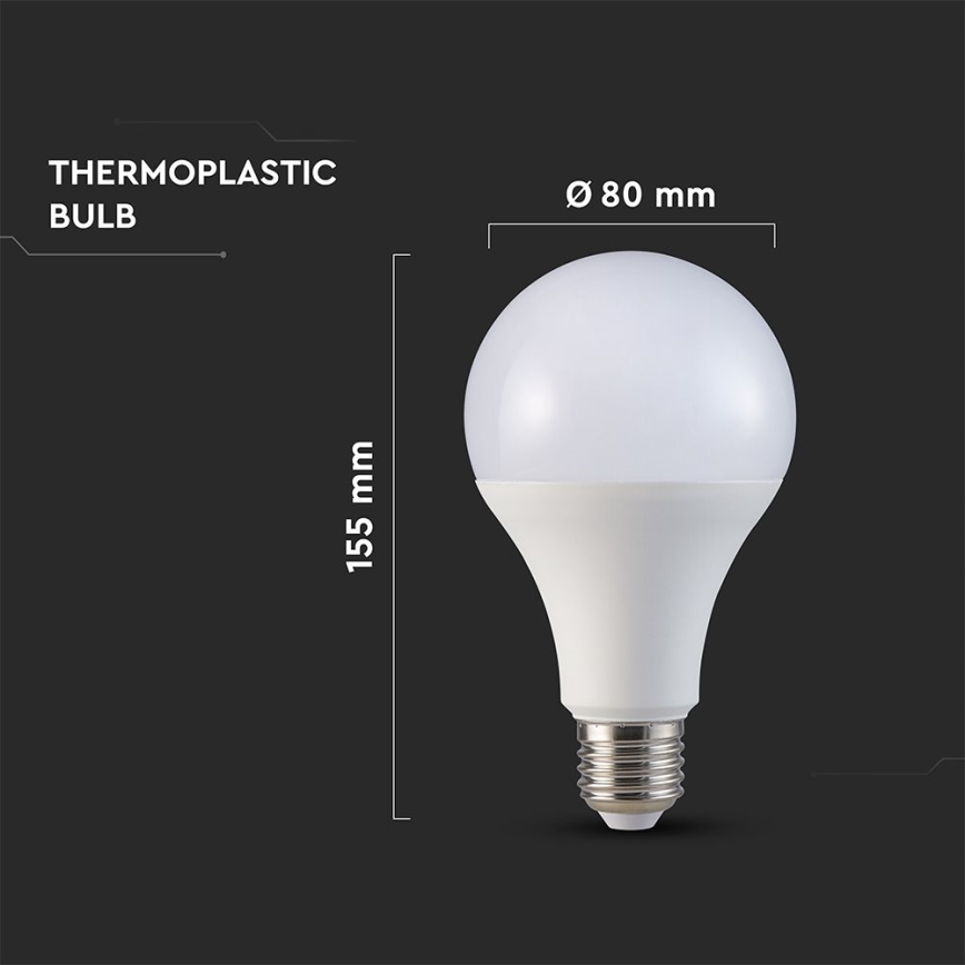 Lâmpada LED A80 E27/20W/230V 6500K