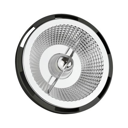 Lâmpada LED AR111 GU10/12W/230V 3000K 15° preto