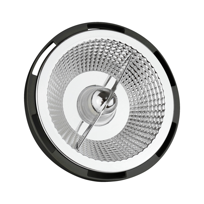 Lâmpada LED AR111 GU10/12W/230V 3000K 15° preto