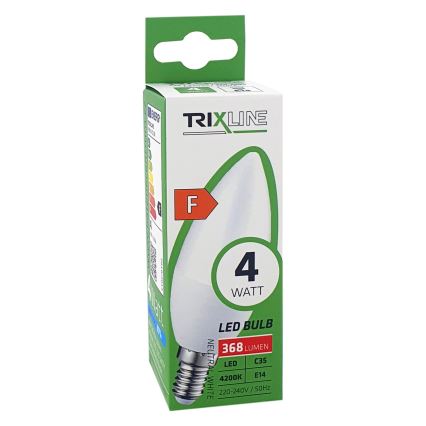 Lâmpada LED C35 E14/4W/230V 4200K