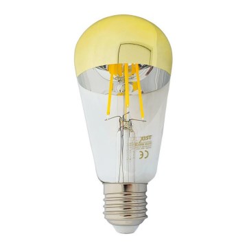 Lâmpada LED com casquilho esférico espelhado DECOR MIRROR ST64 E27/8W/230V 4200K dourado