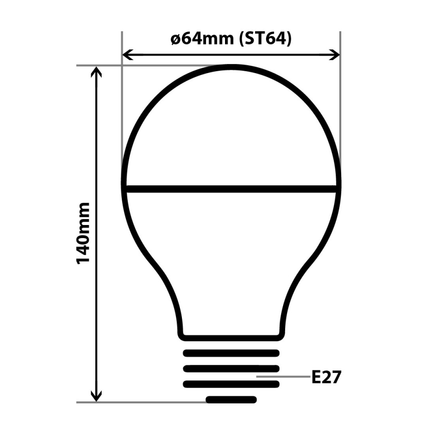 Lâmpada LED com casquilho esférico espelhado DECOR MIRROR ST64 E27/8W/230V 4200K dourado