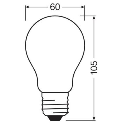 Lâmpada LED com regulação A60 E27/7W/230V 2700K - Osram