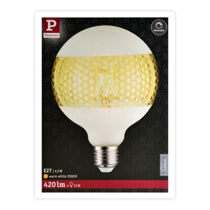 Lâmpada LED com regulação CLASSIC G125 E27/4,5W/230V 2500K - Paulmann 28770
