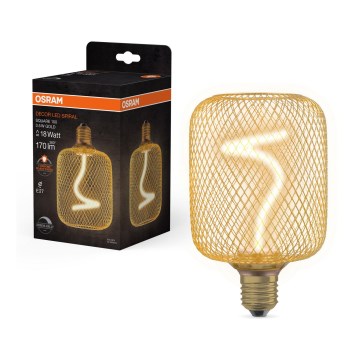 Lâmpada LED com regulação DECOR FILAMENT E27/3,5W/230V 1800K dourado - Osram