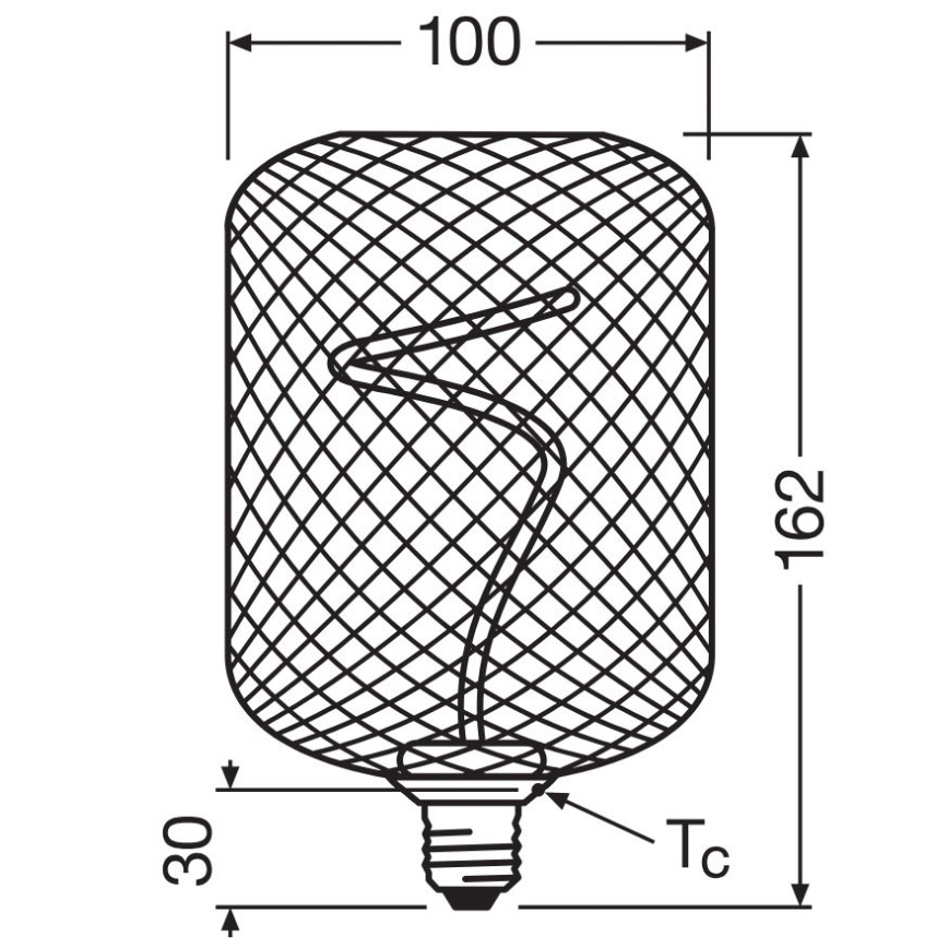 Lâmpada LED com regulação DECOR FILAMENT E27/3,5W/230V 1800K dourado - Osram