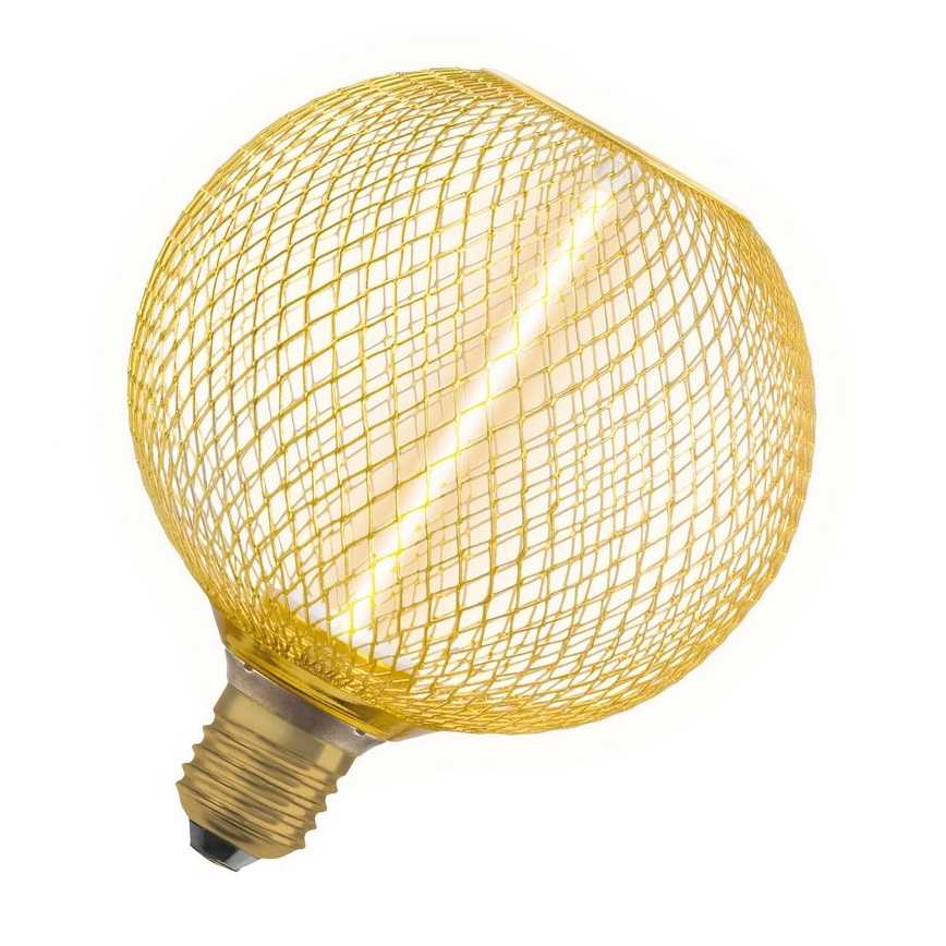 Lâmpada LED com regulação DECOR  FILAMENT G125 E27/3,5W/230V 1800K dourado - Osram