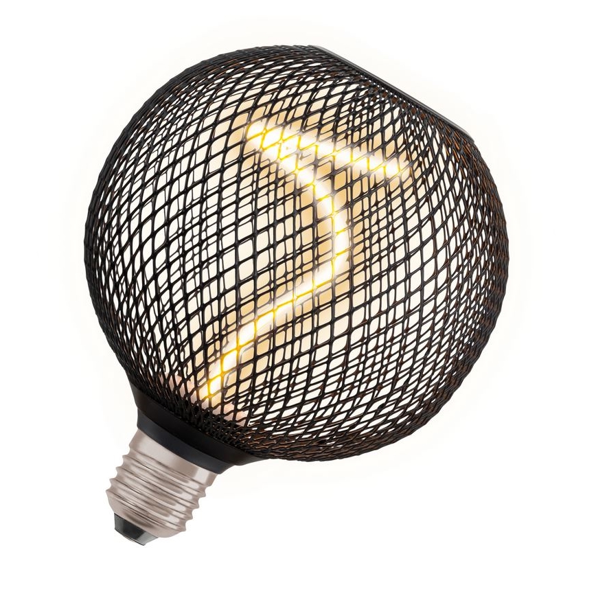 Lâmpada LED com regulação DECOR FILAMENT G125 E27/3,5W/230V 1800K preto - Osram