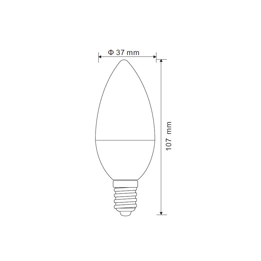 Lâmpada LED com regulação E14/5W/230V 4000K - Globo