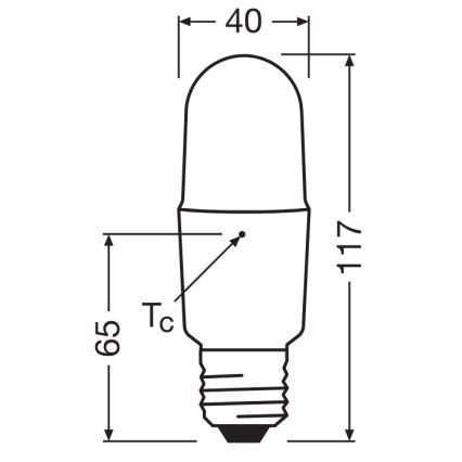 Lâmpada LED com regulação E27/11W/230V 2700K CRI 90 - Osram