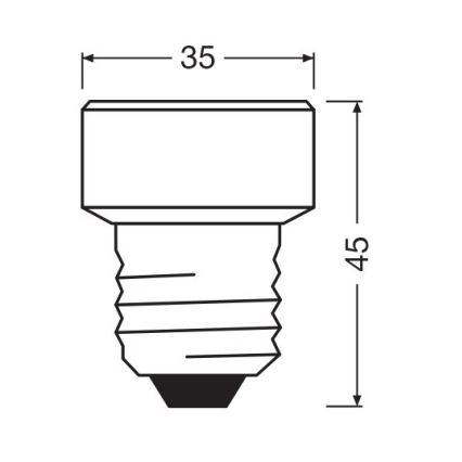 Lâmpada LED com regulação E27/3,5W/230V 4000K - Osram
