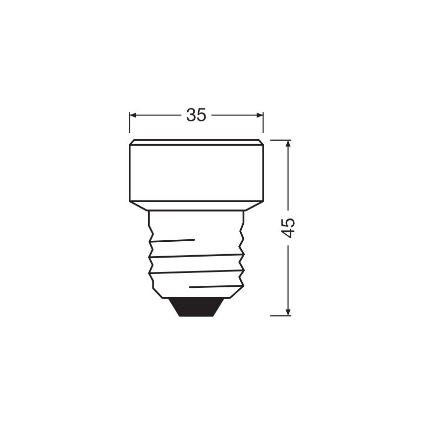 Lâmpada LED com regulação E27/3,5W/230V 4000K - Osram